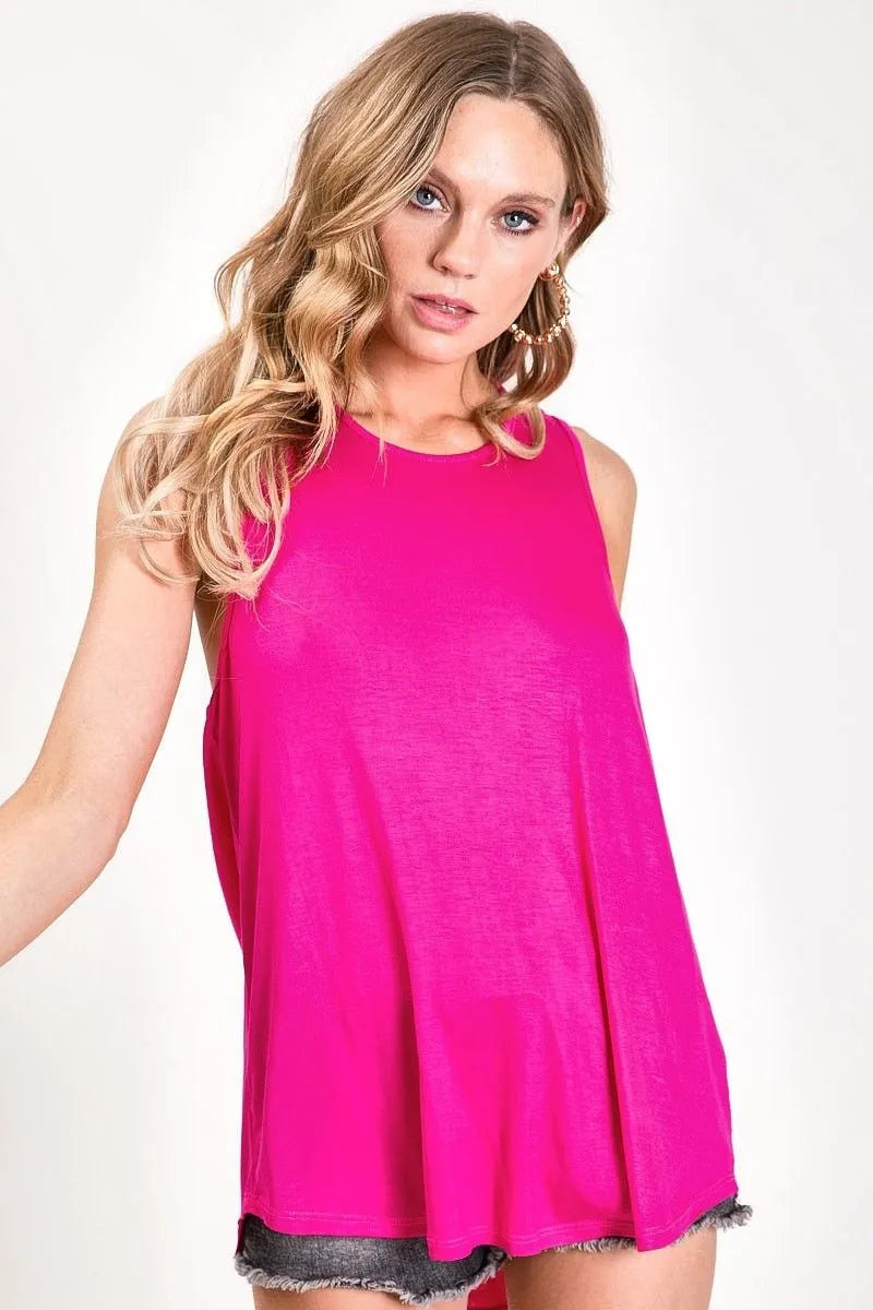 BiBi Twist Back Sleeveless Top