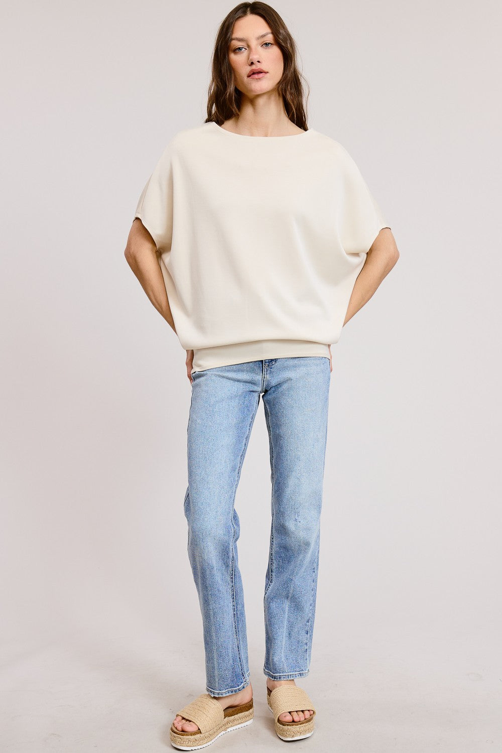 Charlotte Avery Scuba Oversized Dolman Top
