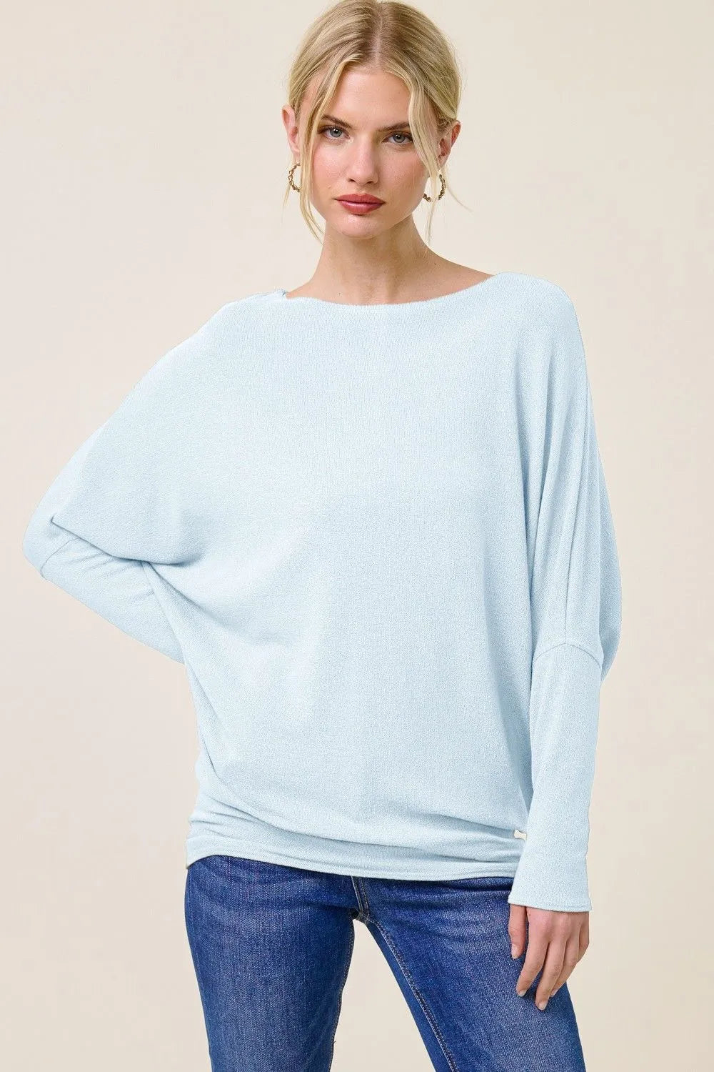 Charlotte Avery Crepe Hacci Dolman Sleeve Top