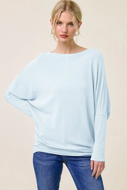 Charlotte Avery Crepe Hacci Dolman Sleeve Top