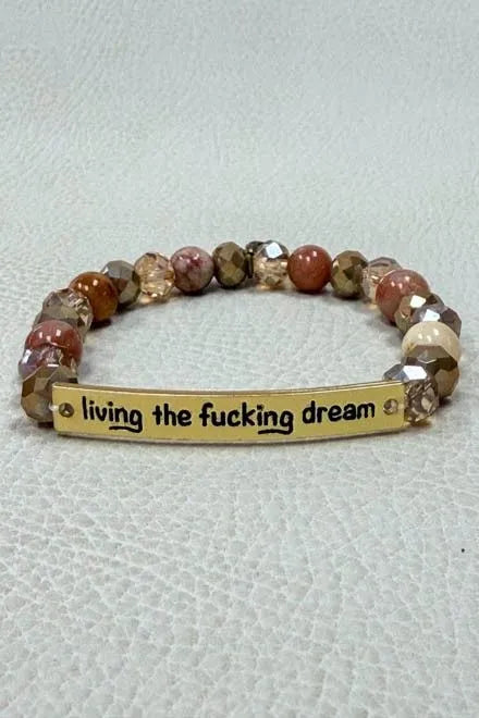 Sassy Bracelet "Living The Dream" Gold