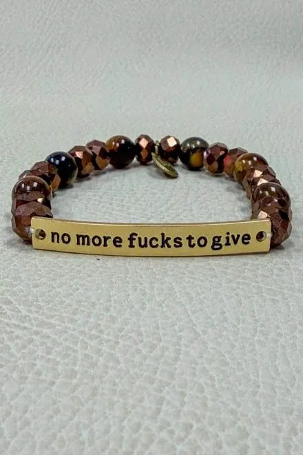 Sassy Bracelet "No More" Gold