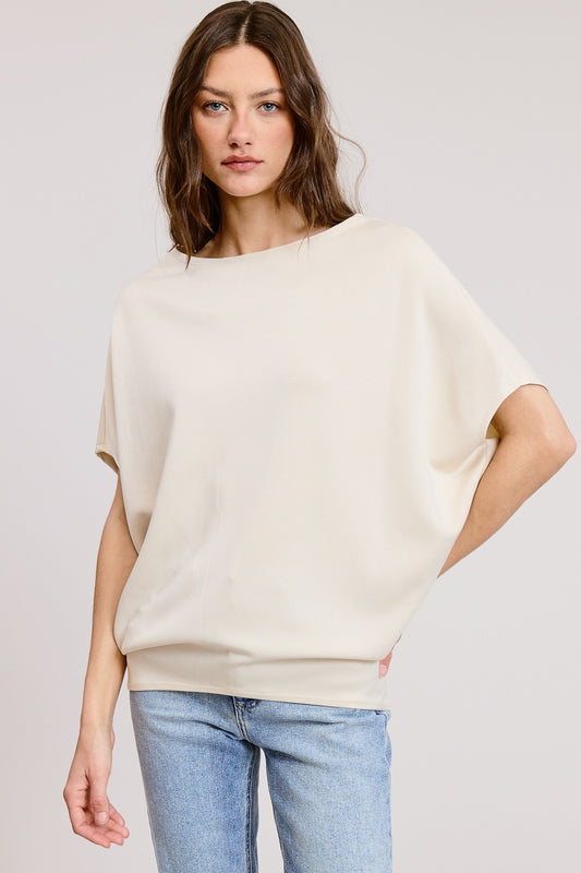 Charlotte Avery Scuba Oversized Dolman Top
